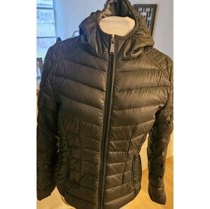 BCBGeneration Women’s Gray Ultra Lightweight Packable Down Puffer Jacket Size L